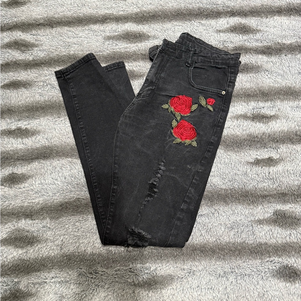 Mens black skinny jeans size 30 pants